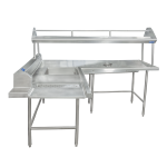 Mesa de recibo de loza con repisa